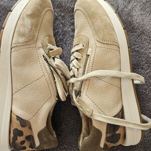 Women's Beige and Brown Sneakers